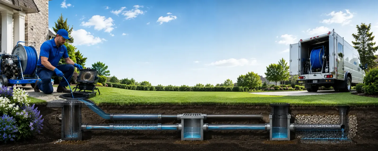 Outdoor drain cleaning information for Alexandria, SD